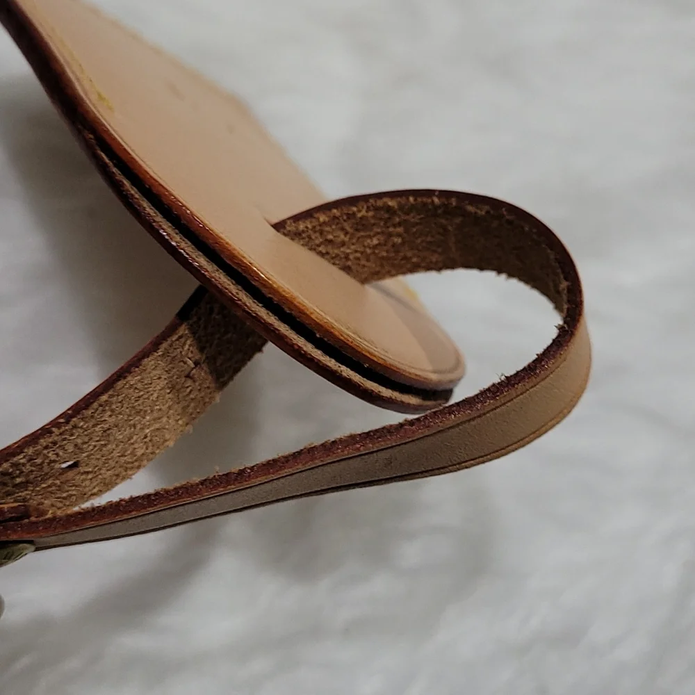 🤩 Louis Vuitton Name Tag Tan Leather  with Initials